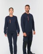 Sweat-shirt personnalisable WK. DESIGNED TO WORK Sweat-shirt Day To Day zip poche contrastée unisexe