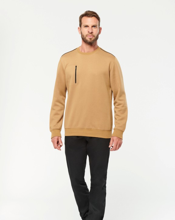 Sweat-shirt personnalisable WK. DESIGNED TO WORK Sweat-shirt Day To Day zip poche contrastée unisexe