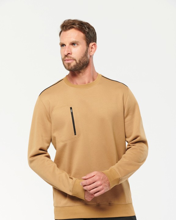 Sweat-shirt personnalisable WK. DESIGNED TO WORK Sweat-shirt Day To Day zip poche contrastée unisexe