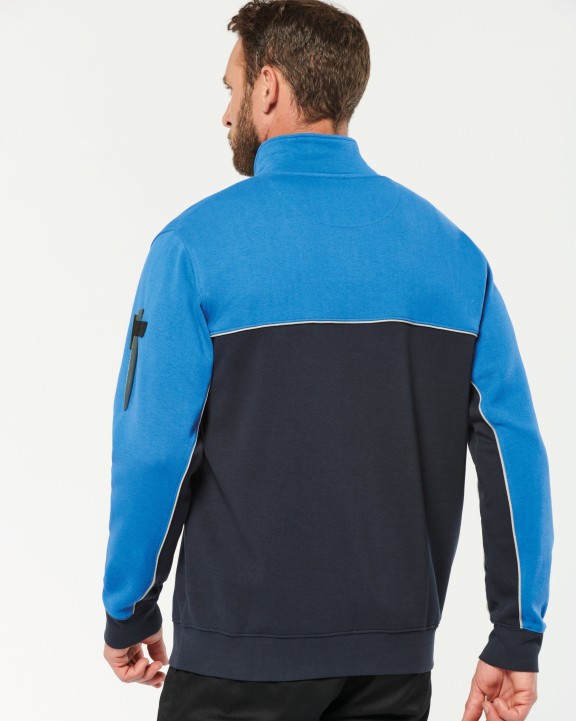 Sweat-shirt personnalisable WK. DESIGNED TO WORK Sweat-shirt écoresponsable col zippé unisexe