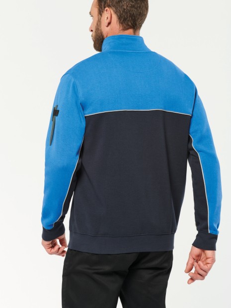 Sweat-shirts à personnaliser WK. DESIGNED TO WORK Sweat-shirt écoresponsable col zippé unisexe 