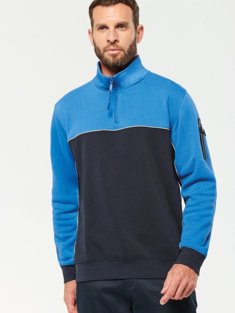 Sweat-shirts à personnaliser WK. DESIGNED TO WORK Sweat-shirt écoresponsable col zippé unisexe 