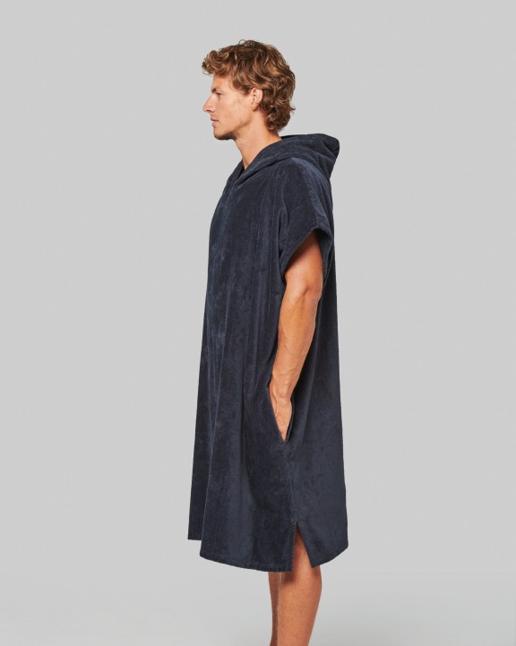 PROACT Unisex-Frottee-Poncho mit Kapuze Jacke personalisierbar