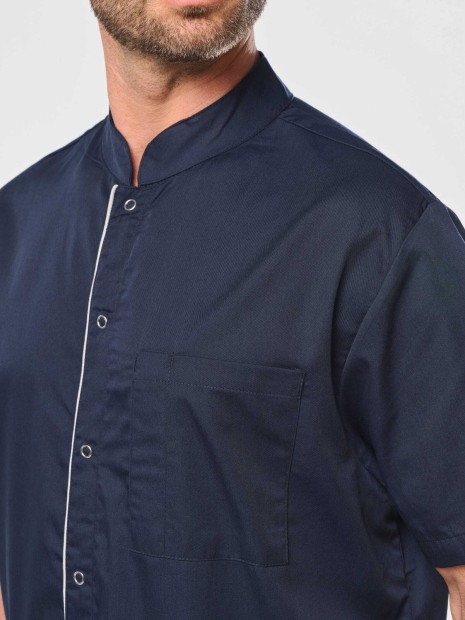 Tabliers à personnaliser WK. DESIGNED TO WORK Blouse polycoton avec boutons-pression homme 