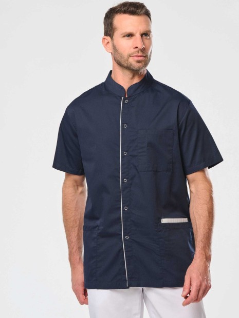 Tabliers à personnaliser WK. DESIGNED TO WORK Blouse polycoton avec boutons-pression homme 