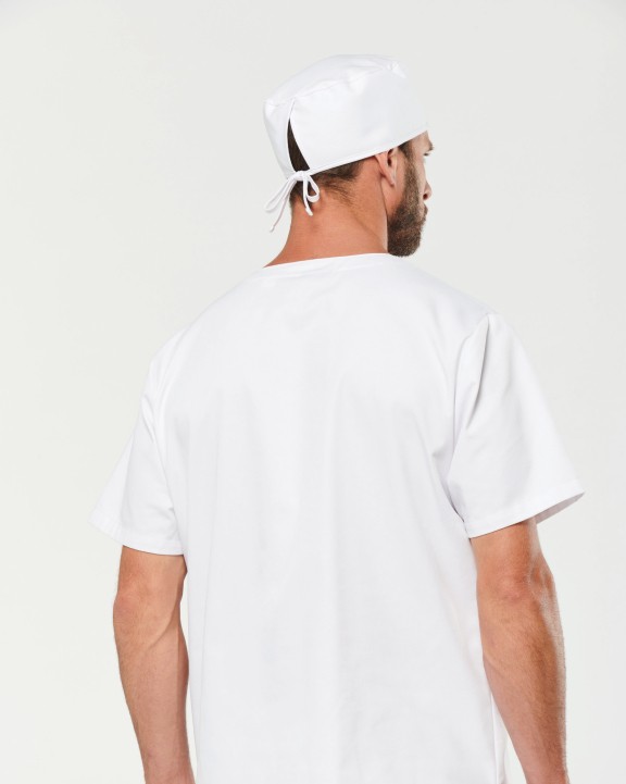 Schort WK. DESIGNED TO WORK Unisex tuniek met korte mouwen in polykatoen voor bedrukking &amp; borduring