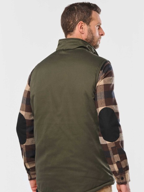 Vestes à personnaliser WK. DESIGNED TO WORK Gilet polycoton multipoches rembourré unisexe 