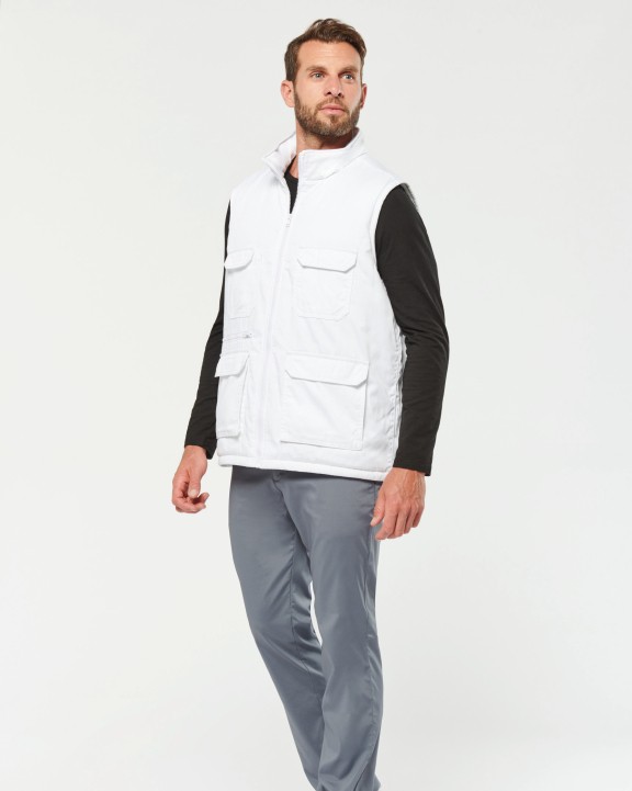 WK. DESIGNED TO WORK Gefütterte Unisex-Weste aus  Baumwollpolyester Jacke personalisierbar