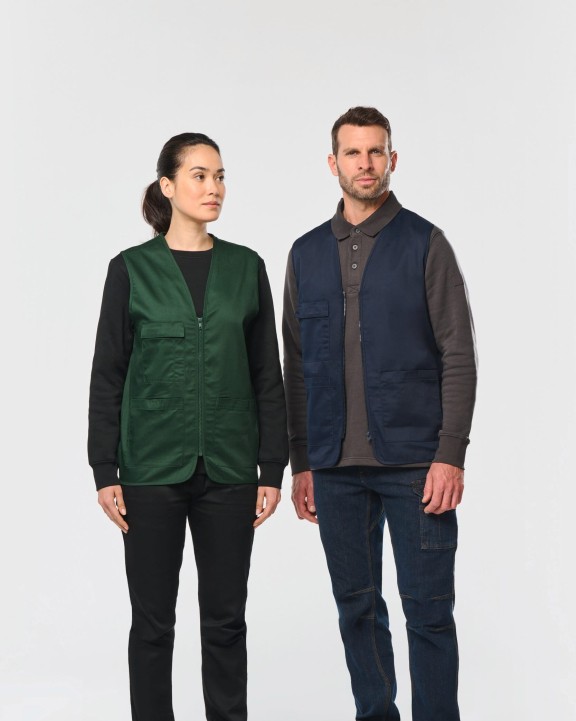 Veste personnalisable WK. DESIGNED TO WORK Gilet polycoton multipoches unisexe