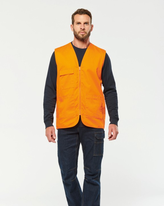 Veste personnalisable WK. DESIGNED TO WORK Gilet polycoton multipoches unisexe