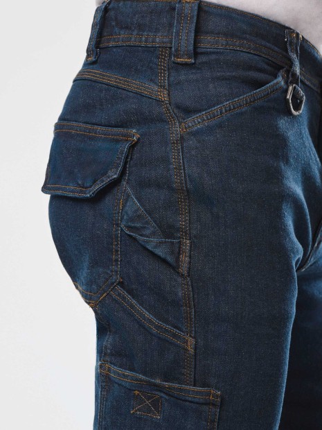 Pantalons à personnaliser WK. DESIGNED TO WORK Pantalon Denim multipoches homme 