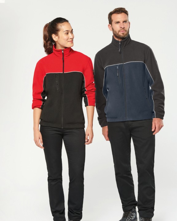 WK. DESIGNED TO WORK Zweifarbige, umweltfreundliche Unisex-Fleecejacke Polar Fleece personalisierbar