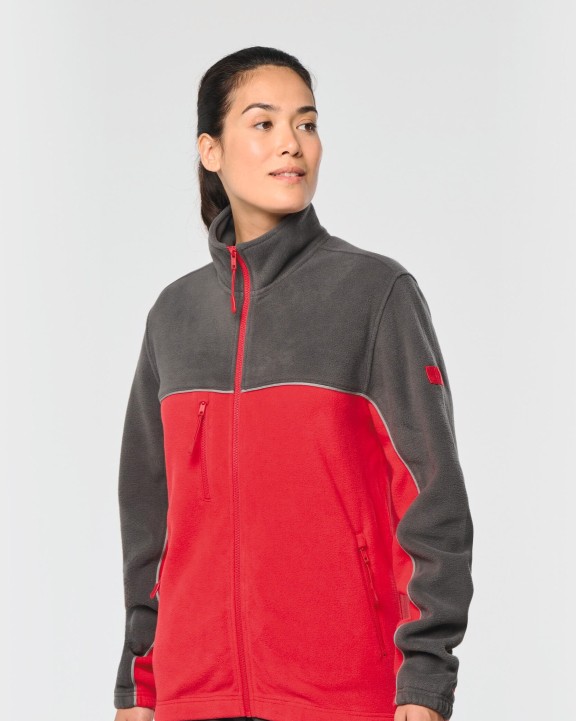 Laine polaire personnalisable WK. DESIGNED TO WORK Veste micropolaire bicolore écoresponsable unisexe