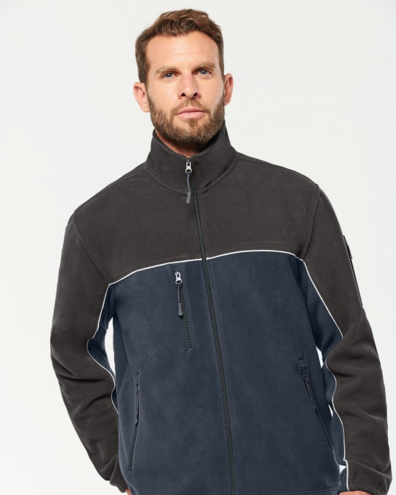 WK. DESIGNED TO WORK Zweifarbige, umweltfreundliche Unisex-Fleecejacke Polar Fleece personalisierbar