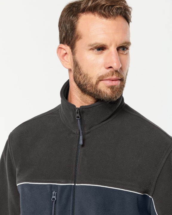 Laine polaire personnalisable WK. DESIGNED TO WORK Veste micropolaire bicolore écoresponsable unisexe