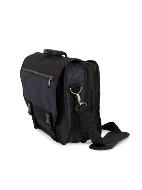 WK. DESIGNED TO WORK Sac à bandoulière pour outils et ordinateurs portables BLACK / NAVY personnalisable