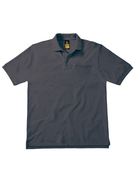 B&C Polo Energy Pro dark grey personnalisable