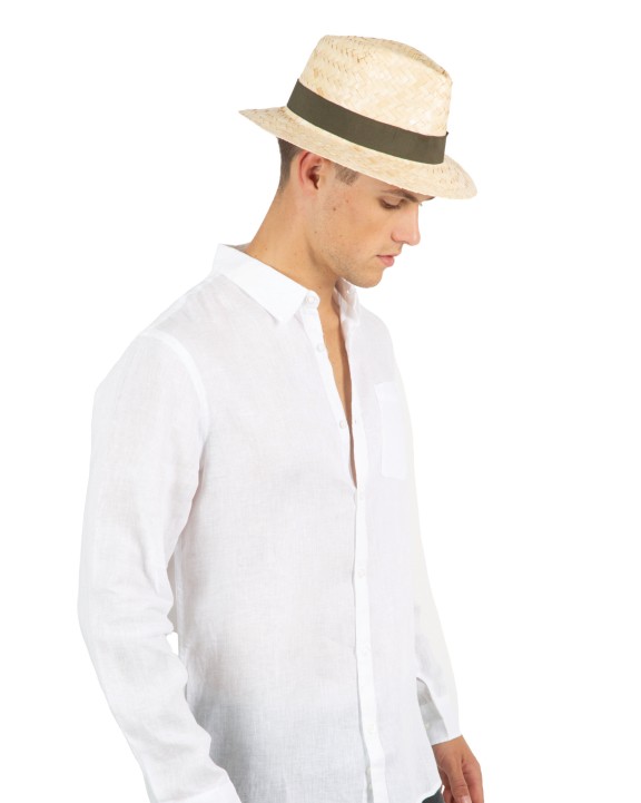 Bonnet, Écharpe & Gant personnalisable K-UP Panama - Chapeau Panama