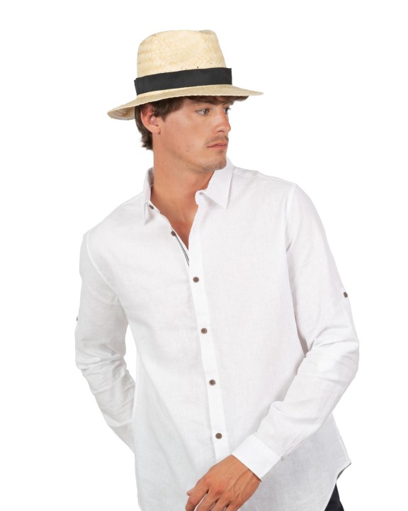 Bonnet, Écharpe & Gant personnalisable K-UP Panama - Chapeau Panama