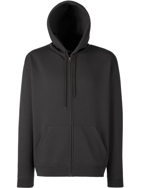 FOL Sweat-shirt homme zippé capuche Premium (62-034-0) charcoal personnalisable