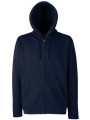 FOL Sweat-shirt homme zippé capuche Premium (62-034-0) bleu marine profond personnalisable