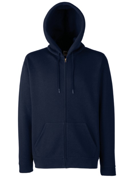 FOL Sweat-shirt homme zippé capuche Premium (62-034-0) bleu marine profond personnalisable