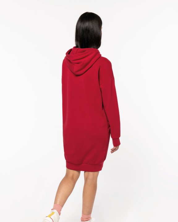 Jurk NATIVE SPIRIT Ecologische sweaterjurk met capuchon voor bedrukking &amp; borduring