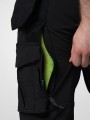 Pantalons à personnaliser PROJOB 5559 PANTALON TECHNIQUE 37,5° STRETCH CORDURA noir
