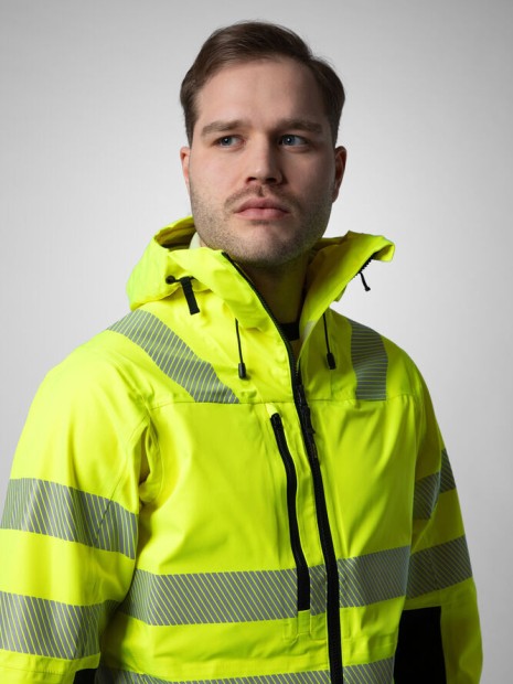Vestes à personnaliser PROJOB 6416 3-LAYER JACKET - EN ISO 20471 CLASSE 3/2 jaune/noir