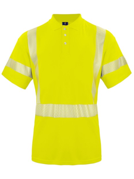 PROJOB 6015 PIQUE BI MATIERE EN ISO 20471 CLASSE 2/3 jaune personnalisable