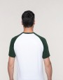 T-shirt personnalisable KARIBAN Baseball > t-shirt bicolore manches courtes