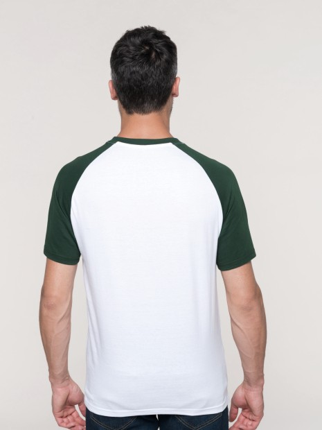 T-Shirts à personnaliser KARIBAN Baseball > t-shirt bicolore manches courtes 