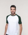 T-shirt personnalisable KARIBAN Baseball > t-shirt bicolore manches courtes