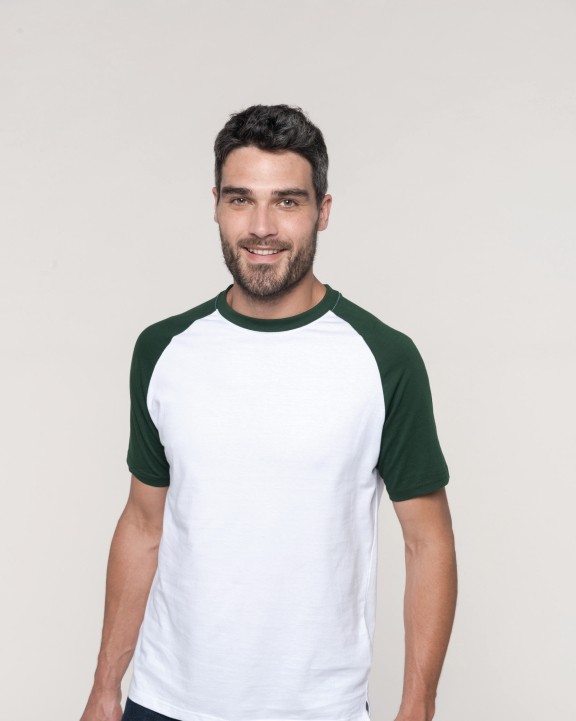 T-shirt personnalisable KARIBAN Baseball > t-shirt bicolore manches courtes