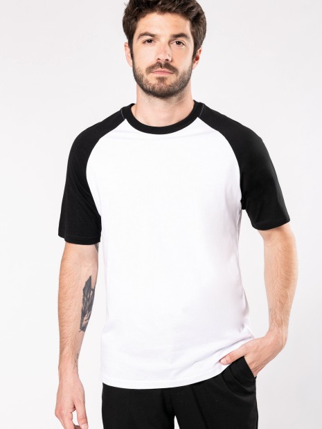 T-Shirts à personnaliser KARIBAN Baseball > t-shirt bicolore manches courtes 