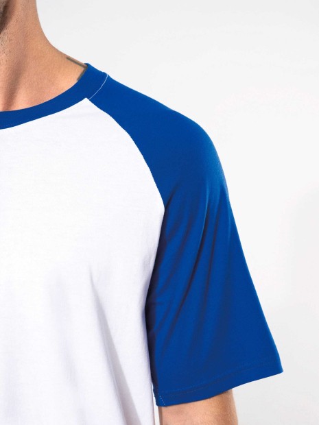 T-Shirts à personnaliser KARIBAN Baseball > t-shirt bicolore manches courtes 