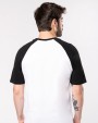 T-shirt personnalisable KARIBAN Baseball > t-shirt bicolore manches courtes