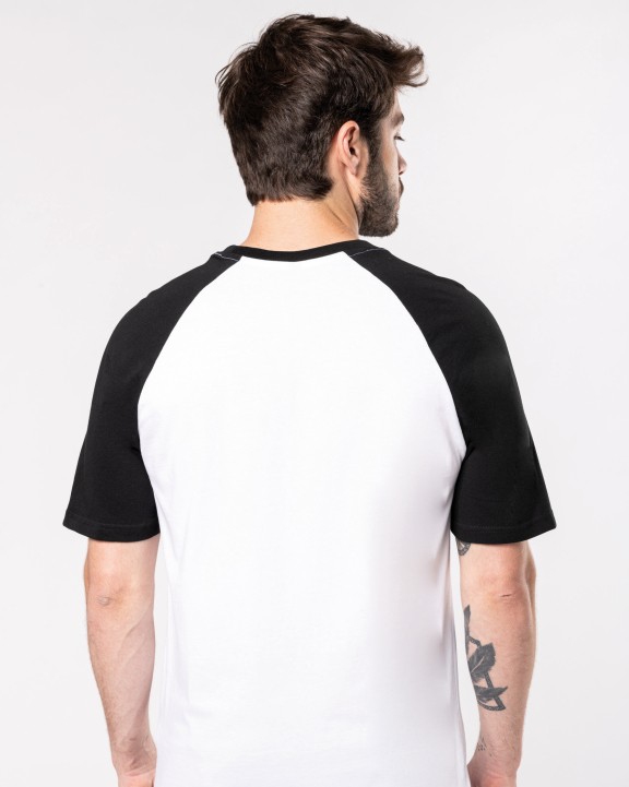 T-shirt personnalisable KARIBAN Baseball > t-shirt bicolore manches courtes