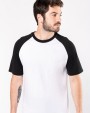 T-shirt personnalisable KARIBAN Baseball > t-shirt bicolore manches courtes