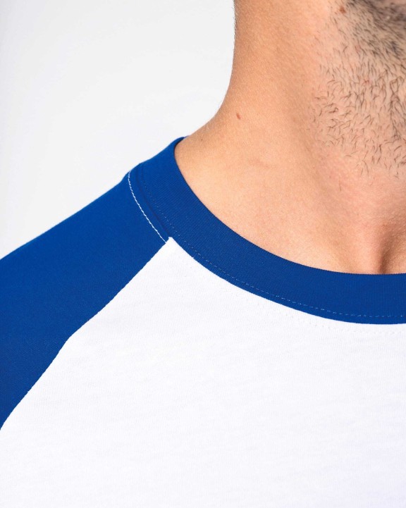 T-shirt KARIBAN Baseball - Tweekleurig t-shirt voor bedrukking &amp; borduring