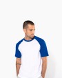 T-shirt personnalisable KARIBAN Baseball > t-shirt bicolore manches courtes