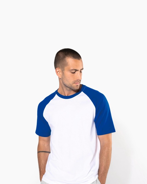 T-shirt personnalisable KARIBAN Baseball > t-shirt bicolore manches courtes
