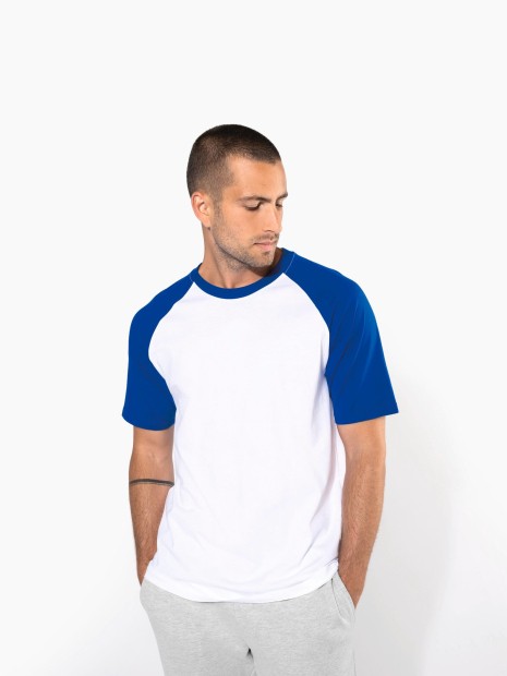 T-Shirts à personnaliser KARIBAN Baseball > t-shirt bicolore manches courtes 