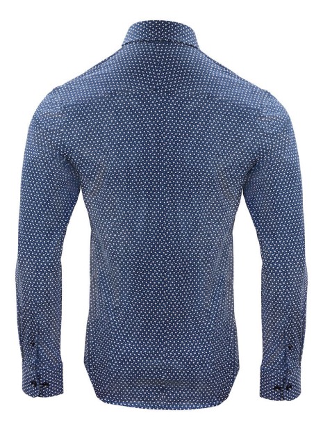 J. HARVEST & FROST Indigo Bow 131 
Chemise Regular Fit Hommes navy print personnalisable