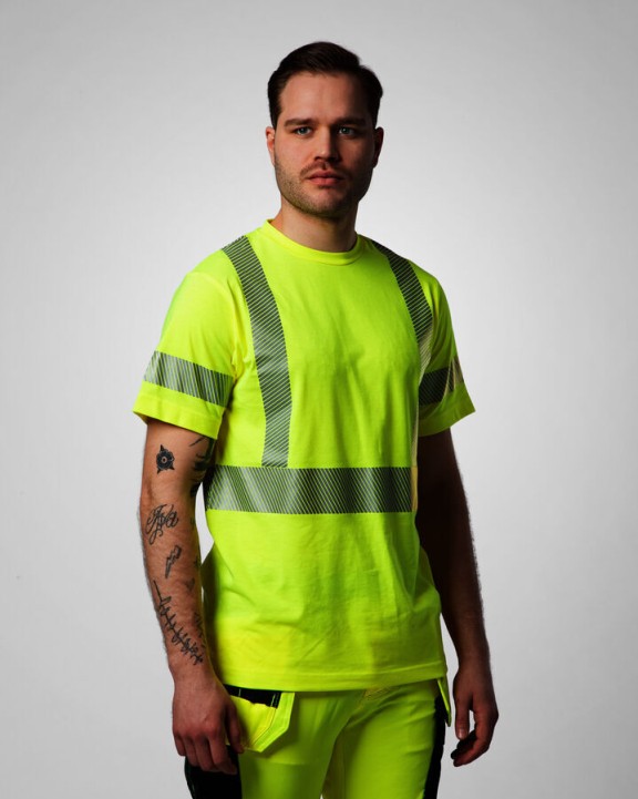 T-shirt PROJOB 6013 SIGNALISATIET-SHIRT EN ISO 20471 KLASSE 3 voor bedrukking &amp; borduring