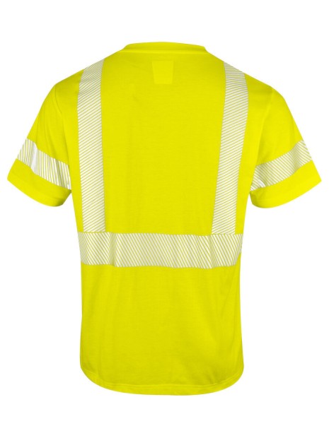 PROJOB 6013 T-SHIRT ML EN ISO 20471 CLASSE 3/2 jaune/bleu marine personnalisable