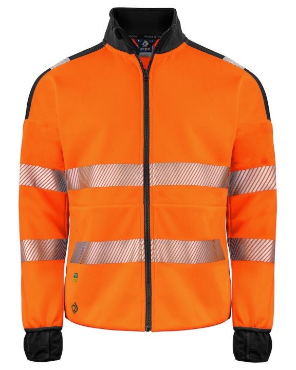 Sweat-shirt personnalisable PROJOB 6109 SWEATSHIRT FULL ZIP - EN ISO 20471 CLASSE 3/2