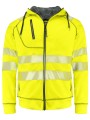 PROJOB 6130 SWEATSHIRT CAPUCHE - EN ISO 20471 CLASSE 3 jaune/noir personnalisable