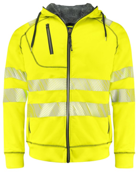 PROJOB 6130 KAPUZENJACKE EN ISO 20471 Klasse 3/2 Sweatshirt personalisierbar