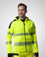 Sweat-shirt personnalisable PROJOB 6110 SWEATSHIRT FULL ZIP CAPUCHE - EN ISO 20471 CLASSE 3/2